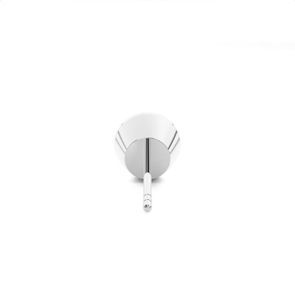 Einzelner Herren-Ohrring mit vollständiger Lünette in Diamantfassung