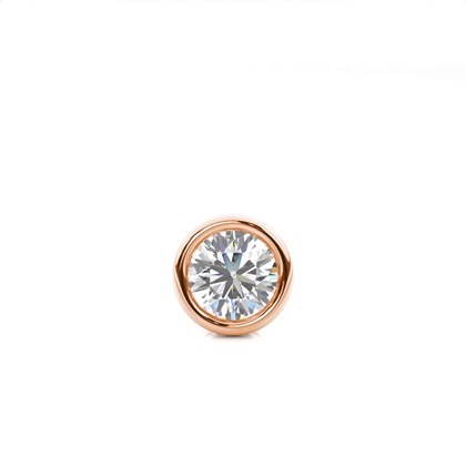 Full Bezel Setting Diamond Men's Single Earring