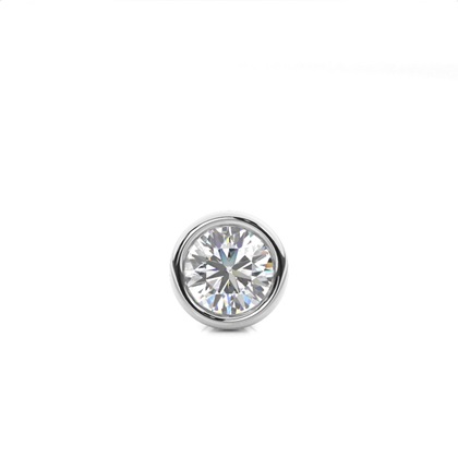 Full Bezel Setting Diamond Men's Single Earring