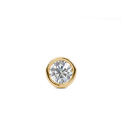 Full Bezel Setting Diamond Men's Single Earring