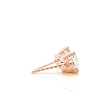 Rose Gold Moissanite Earrings
