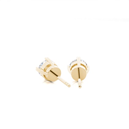 Yellow Gold Diamond Earrings