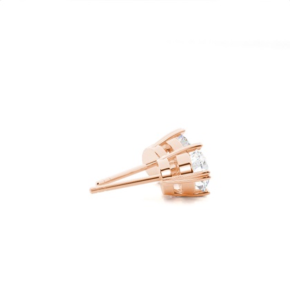 Rose Gold Stud Diamond Earrings