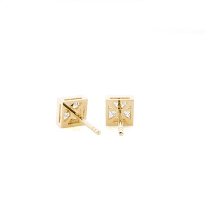 Princess Cut Diamond Earrings 