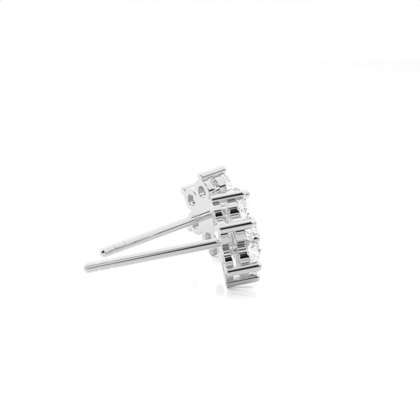 Mehrfachdiamant Ohrringe in einer Krappenfassung