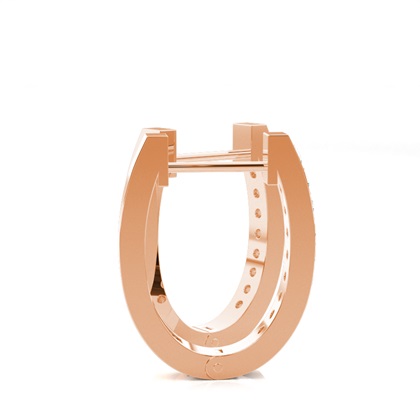 Rose Gold Women's Earrings Diamond