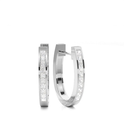 Princess Women's Diamond Earrings Diamond