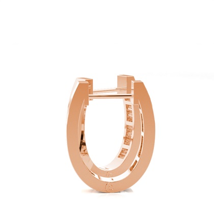 Baguette Diamant Creolen in Kanalfassung