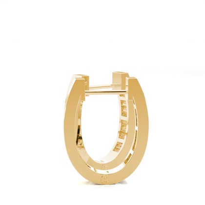 Baguette Diamant Creolen in Kanalfassung