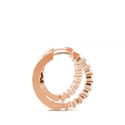 Rose Gold Women's Earrings Diamond