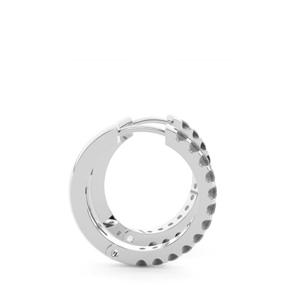 Creolen mit schwarzen Diamanten