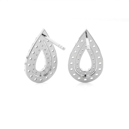 Designer Brilliant Diamant Ohrstecker in einer Krappenfassung