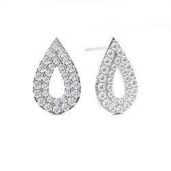 Designer Brilliant Diamant Ohrstecker in einer Krappenfassung