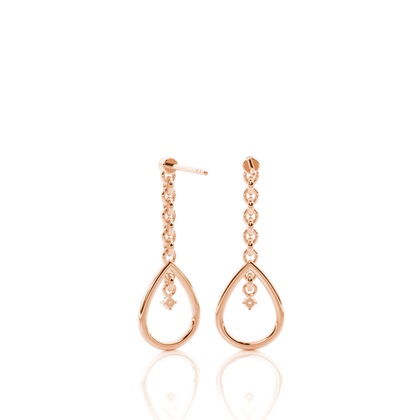 Rose Gold Diamond Earrings