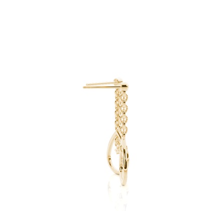 Yellow Gold Drop Diamond Earrings