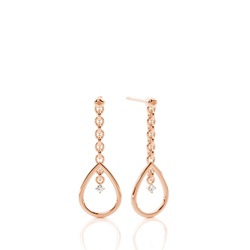 Designer Brilliant Diamant Ohrstecker in einer Krappenfassung