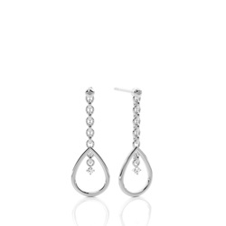 Designer Brilliant Diamant Ohrstecker in einer Krappenfassung