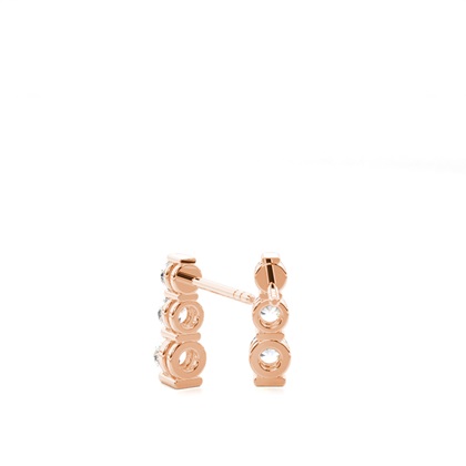 Rotgold Diamant Ohrringe