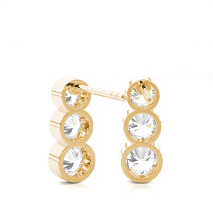 Gelbgold Diamant Ohrringe