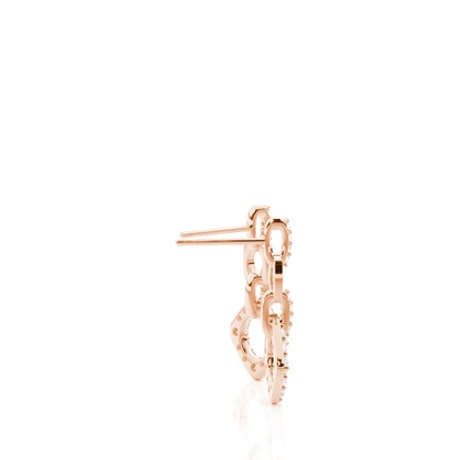 Rose Gold Drop Diamond Earrings