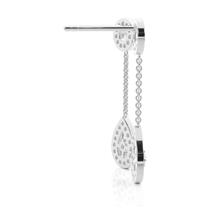 Diamant Ohrhänger in einer 4er-Krappenfassung