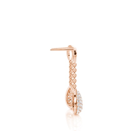 Rose Gold Women's Earrings Diamond