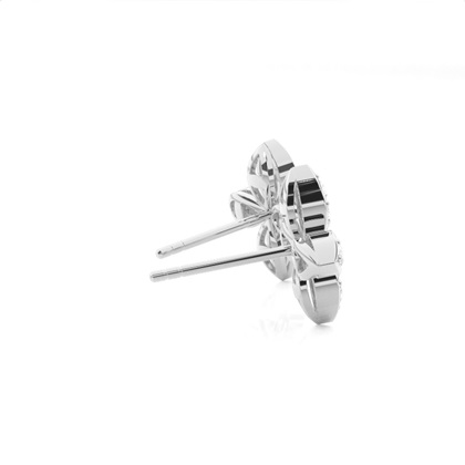 Runde Petite Diamantohrhänger in einer 3 Krappenfassung