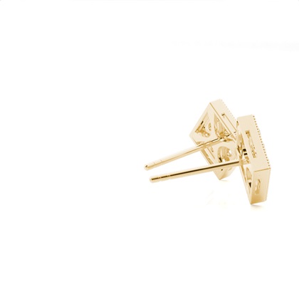 Yellow Gold Women's Diamond Earrings Diamond