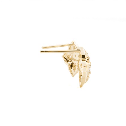 Yellow Gold Women's Earrings Diamond