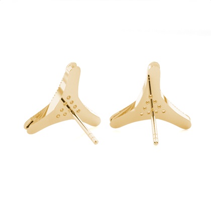 Runde Petite Diamantohrhänger in einer Pavefassung