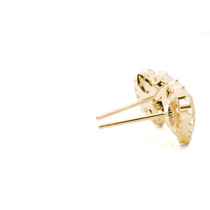 Yellow Gold Women's Earrings Diamond