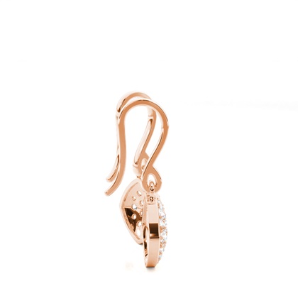 Rose Gold Drop Diamond Earrings