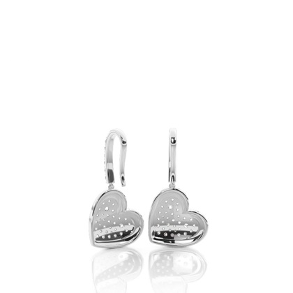 Runde Petite Diamantohrhänger in einer Pavefassung