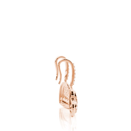 Rose Gold Women's Diamond Earrings Diamond