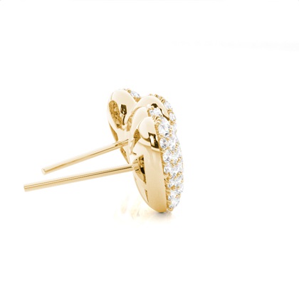 Yellow Gold Women's Diamond Earrings Diamond
