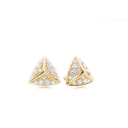 Yellow Gold Women's Diamond Earrings Diamond
