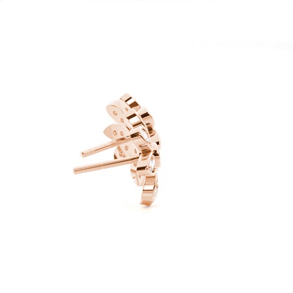 Rotgold Cluster Ohrringe