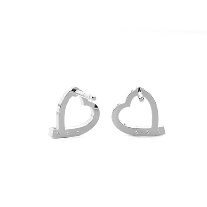 Runde Diamant Designer Ohrringe in einer Krappenfassung