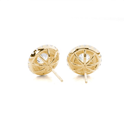 Gelbgold Diamant Ohrringe