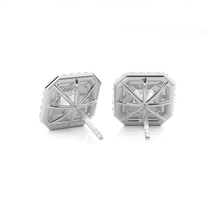 Asscher Cut Earrings 