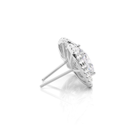 Oval Moissanite Earrings