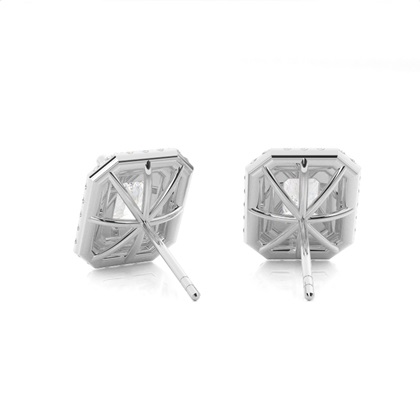 Radiant Cut Diamond Earrings
