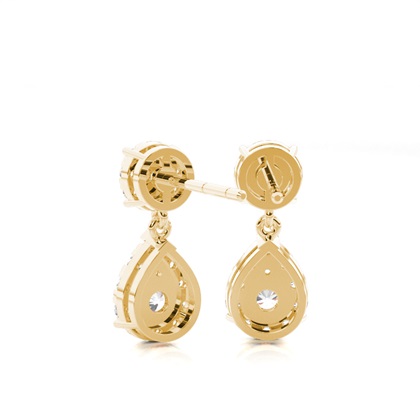 Gelbgold Diamant Ohrringe