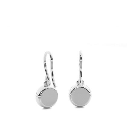 Diamant Cluster Ohrringe rund in einer Krappenfassung