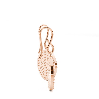 Rose Gold Drop Diamond Earrings