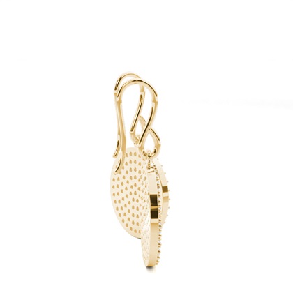 Yellow Gold Drop Diamond Earrings
