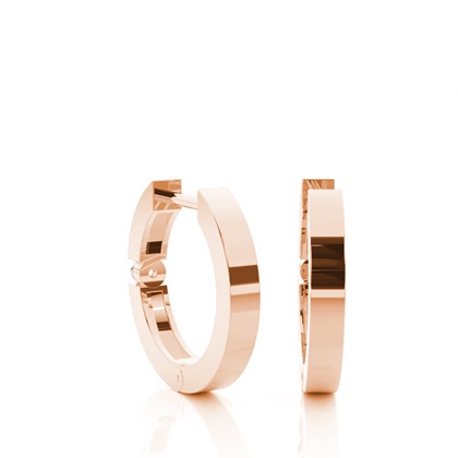 Rotgold Ohrringe Mit Diamanten