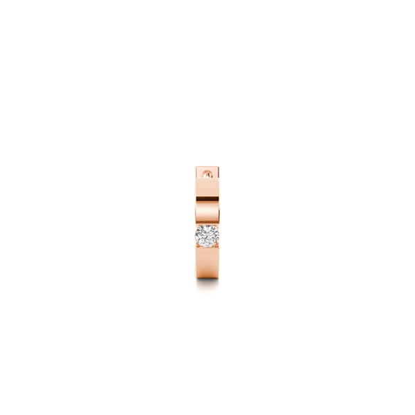 Tension Setting Diamond Mens Single Earring