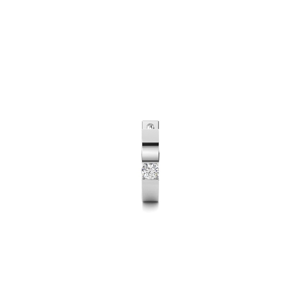 Tension Setting Diamond Mens Single Earring