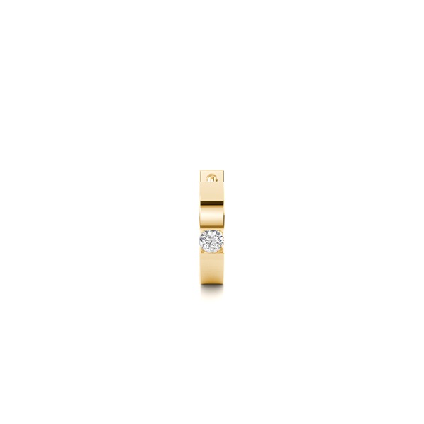 Tension Setting Diamond Mens Single Earring